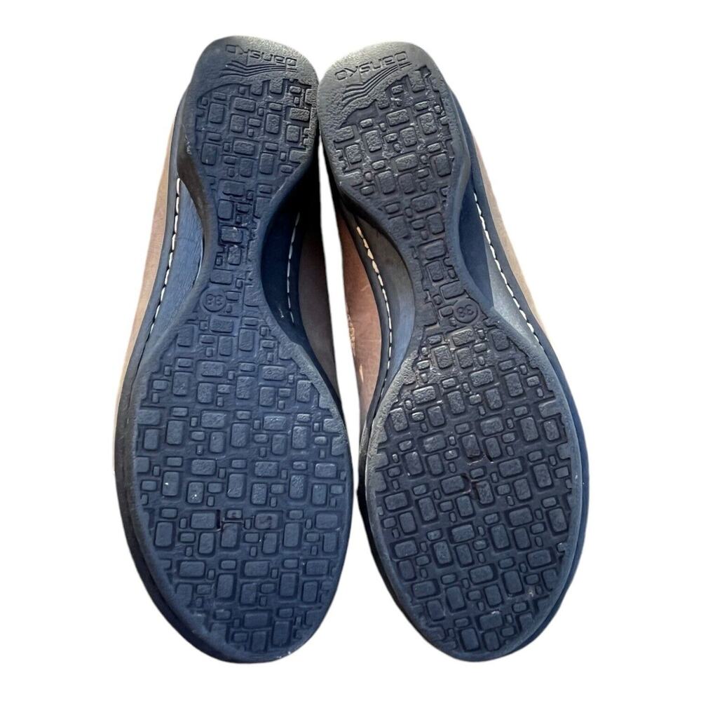 Dansko Loretta Taupe‎ Leather Lace-up Oxford Shoe Metallic Women’s Sz 7.5 EU 38 - Picture 9 of 11
